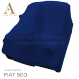 Fiat 500 Autoabdeckung - Blau