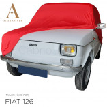 Fiat 126 Cabrio 1972-2000 - Indoor Autoabdeckung - Rot