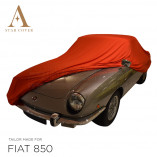 Fiat 850 Spider 1964-1973 - Indoor Autoabdeckung - Rot