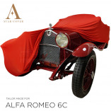 Alfa Romeo 6C Spider 1927-1933 - Indoor Autoabdeckung - Rot