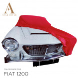 Fiat 1200 Spyder 1957-1961 - Indoor Autoabdeckung - Rot