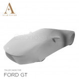 OEM Original Ford GT Indoor Autoabdeckung - Spiegeltaschen - Weiß