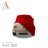 Fiat 500 Autoabdeckung - Rot