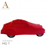 MG T-type 1936-1955 - Indoor Autoabdeckung - Rot
